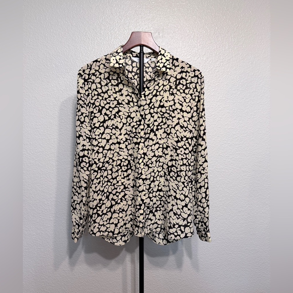 & Other Stories - 100% Mulberry Silk Collared Button Down Blouse - Women’s 2 - Picture 3 of 7